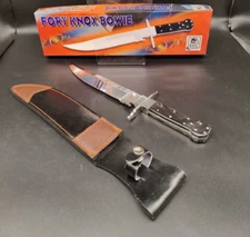 Fort Knox Bowie Knife CC-20H Coyote Cutlery 14" overall length Leather Sheath