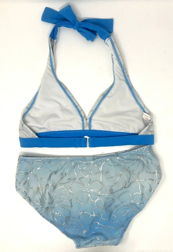 Traje de baño y falda bikini azul tropical Xhilaration para niñas juvenil mediano 7/8 Foto 2 de 4
