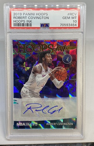 2019 NBA Hoops Ink Robert Covington CLIPPERS AUTO ROOKIE PSA 10 GEM MINT POP 1