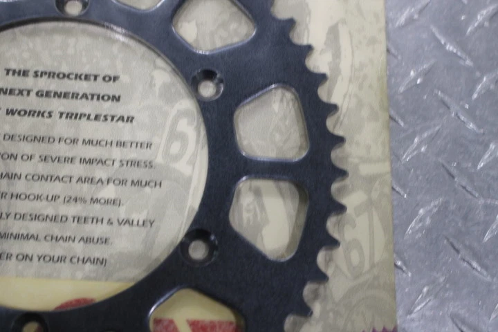 1994 KAWASAKI KLX650R SUNSTAR REAR BACK SPROCKET 50T 1093 7075-T6 K-1093WKS N.O. - Image 4 of 4