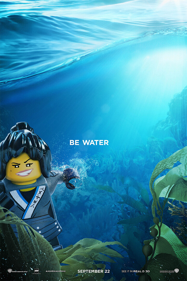The Lego Ninjago Be Water Movie Art Wall Indoor Room Outdoor