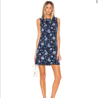 alice and olivia clyde embellished mini dress CLYDE MINI DRESS in LE PARISIEN BLACK/GUNMETAL