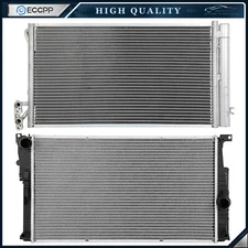 Aluminum Radiator & AC Condenser Cooling Kit For 2012-2013 BMW 335i xDrive 335is