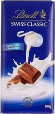 Lindt Swiss Classic Milk Chocolate 100g FREE SHIPPING WORLD WIDE