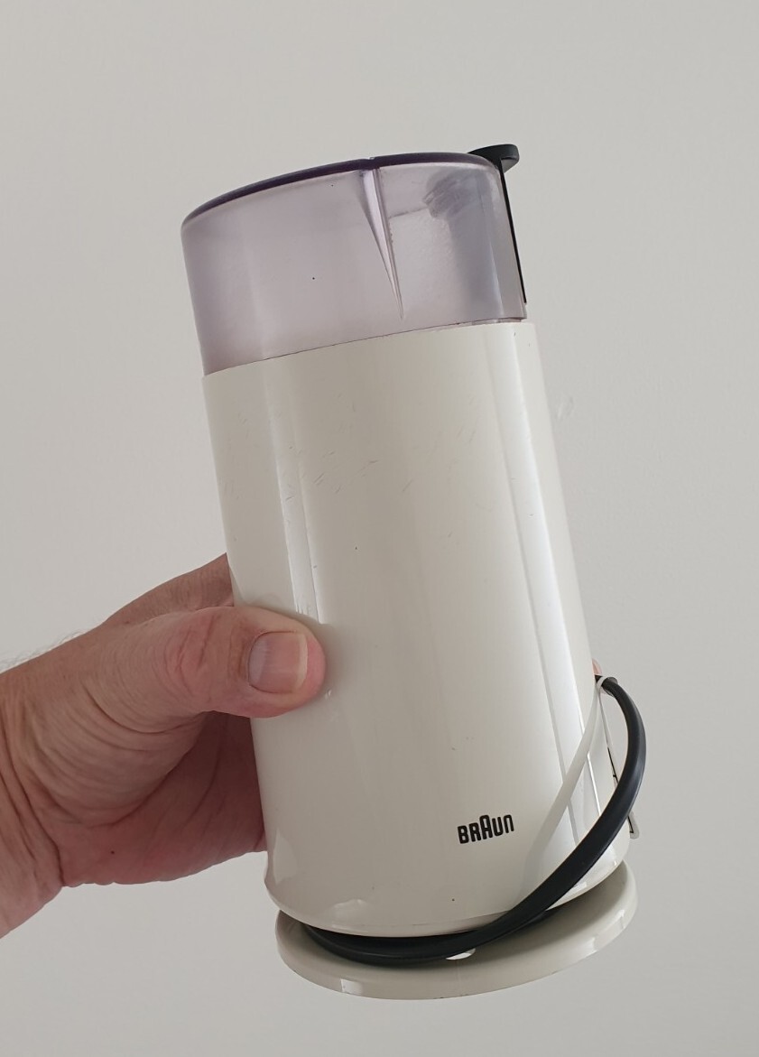 🔶️SPACE AGE VINTAGE BRAUN ELECTRIC COFFEE BEAN GRINDER MODEL 4041