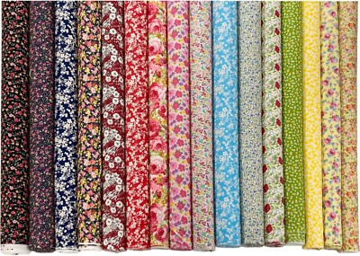 Blumenmuster Baumwolle Popeline Stoff Damen Blumenmuster gewebt Schneiderei Material