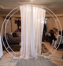 Large Round Backdrop Stand Metal Circle Wedding Balloon Floral Flower Arch Rack