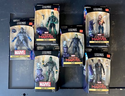 Marvel Legends Captain Marvel Series Kree Sentry BAF Set of 6 Figures