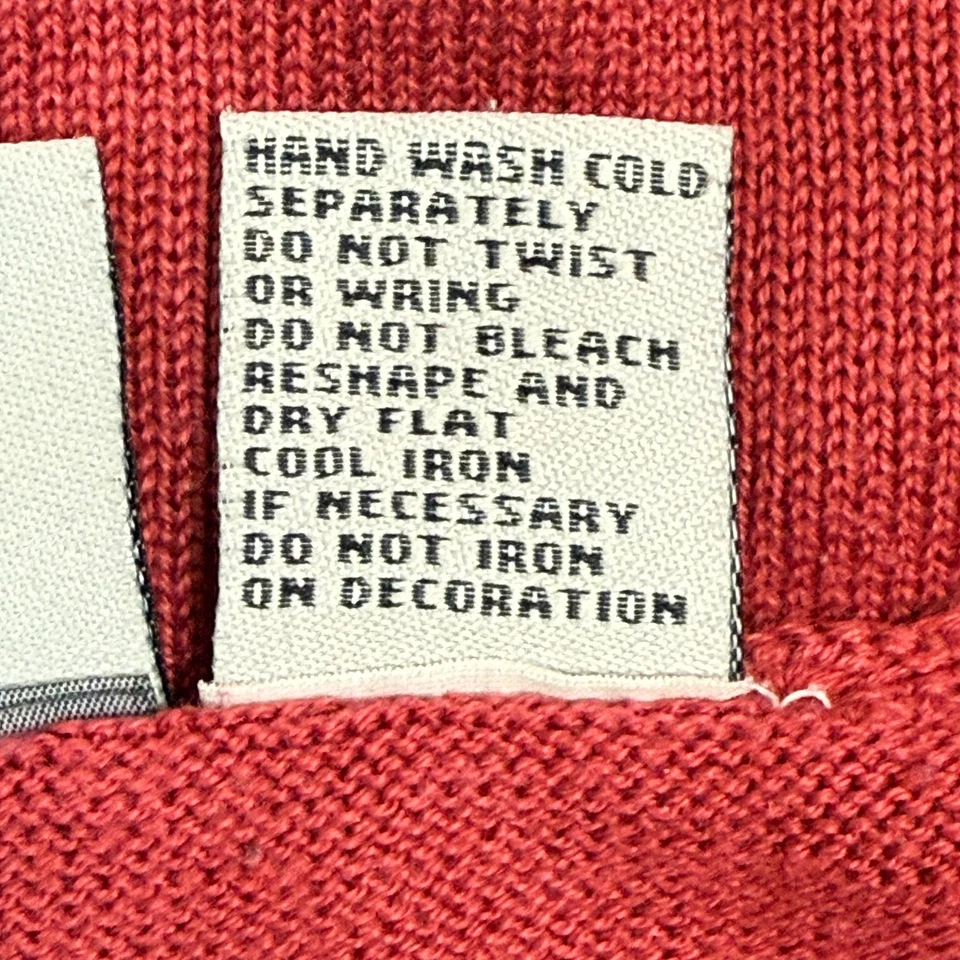 Blusa Maggie Barnes Tejida Para Mujer 4XL Manga Corta Informal Cuentas Lentejuelas Roja Foto 4 de 4