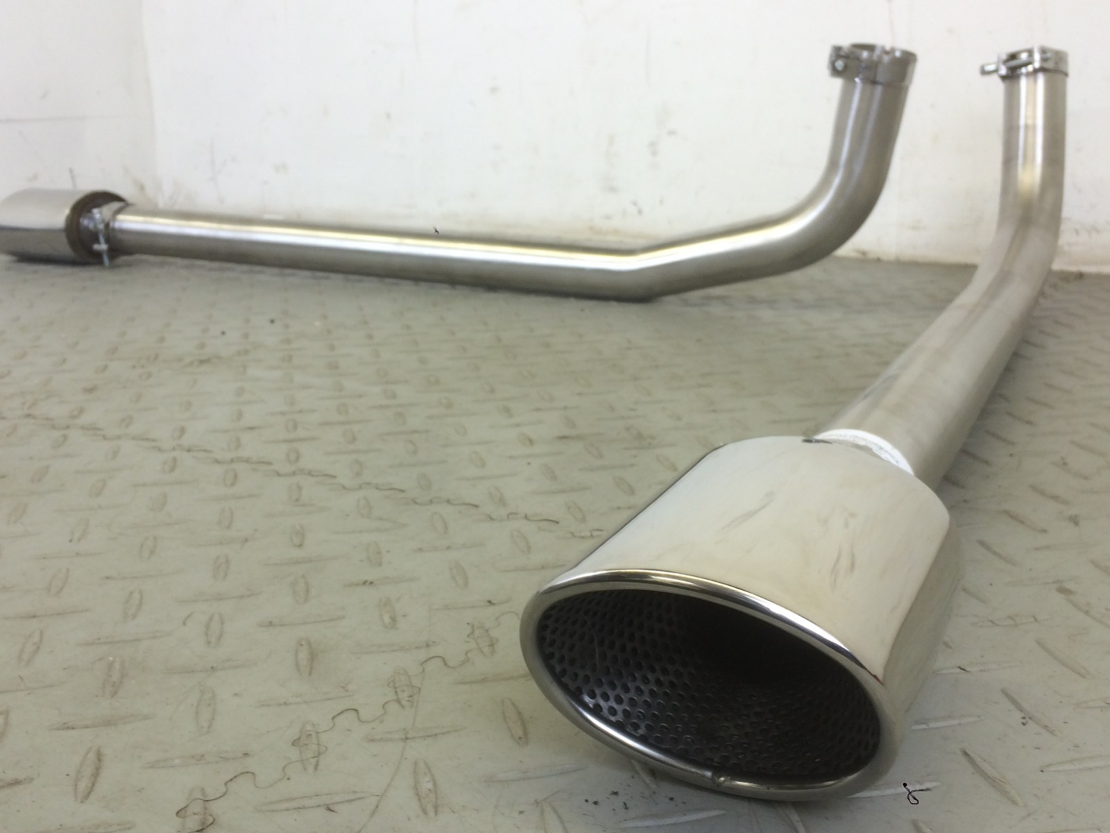 JAGUAR XK8 XKR 4.0 X100 REAR EXHAUST BOX REPLACEMENT STAINLESS PIPE