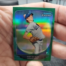 2013 Bowman Chrome Mini Green Refractor Sam Selman # 265 #ed 6/75