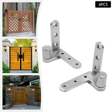 4 Pcs Pivot Door Hinges, Door Hinges, Heavy Duty Hinges 201 Stainless Steel