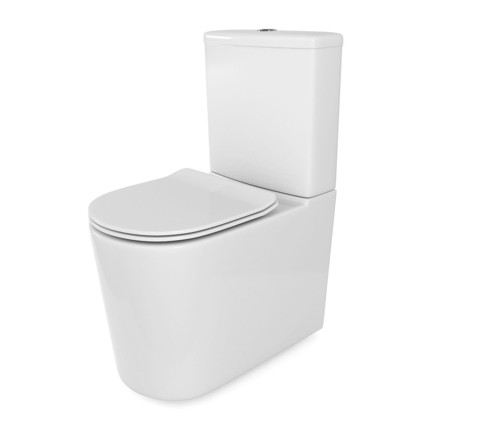 Ceramic Rimless Toilet Close Coupled Back To Wall & Soft Close Toilet