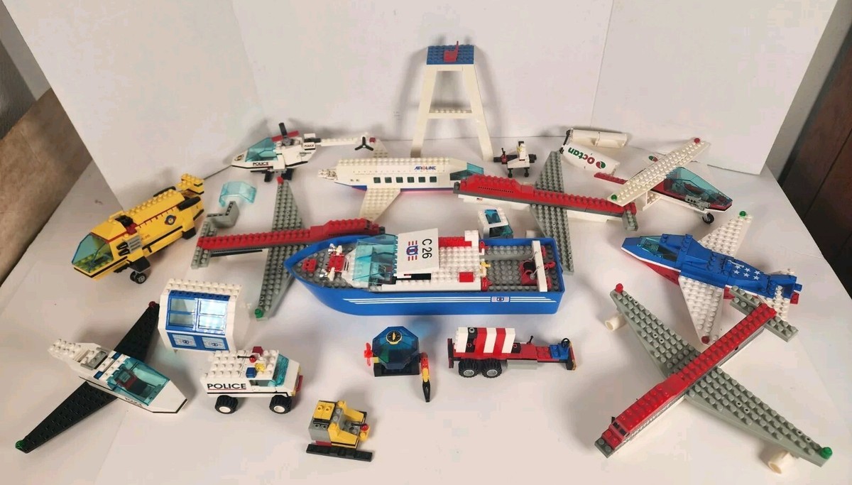 Huge LEGO Vintage 1990s Mixed Lot Police Northwest Century Skyway