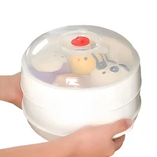 Mikrowellen -Gemüsedampfer mit Deckel zum Kochen von Küchenmikrowellen