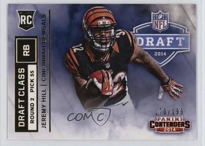 2014 Panini Contenders Draft Class Gold /199 Jeremy Hill #RDA-9 Rookie RC 06xk