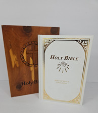 Holy Bible Dove Of Peace Catholic Edition Woo...