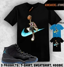 Shirt Match AJ 11 Gamma Blue 2025 Sneaker Matching Tee Just Dunk It Bugs T-Shirt