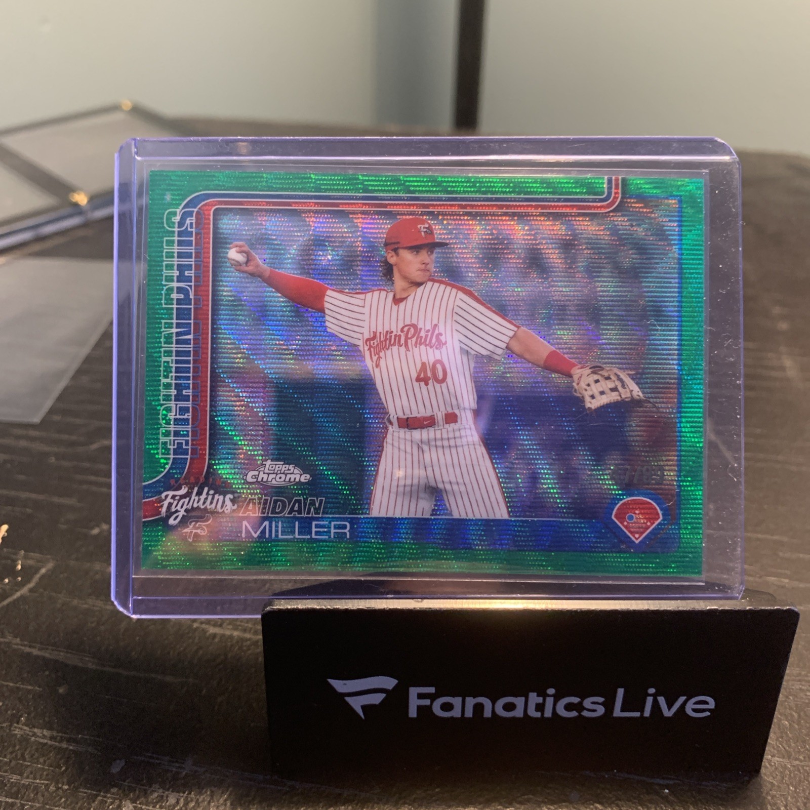 2025 Topps Pro Debut - Chrome Aidan Miller #PDC-113 Green Wave Refractor /99 