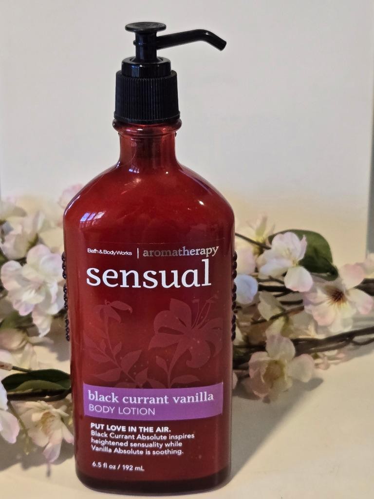 Bath And Body Works Sensual Black Currant  Vanilla AROMATHERAPY Body Lotion NEW