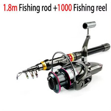Canna Da Pesca E Mulinello in Fibra Di Carbonio Da 1,8-3,6 M Combo Canna Da Pesc
