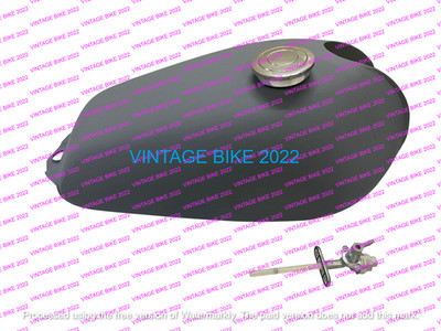 YAMAHA XT 500 TT RAW STEEL FUEL TANK 1980 BJ + Tap Cap / PASSFORM FOR