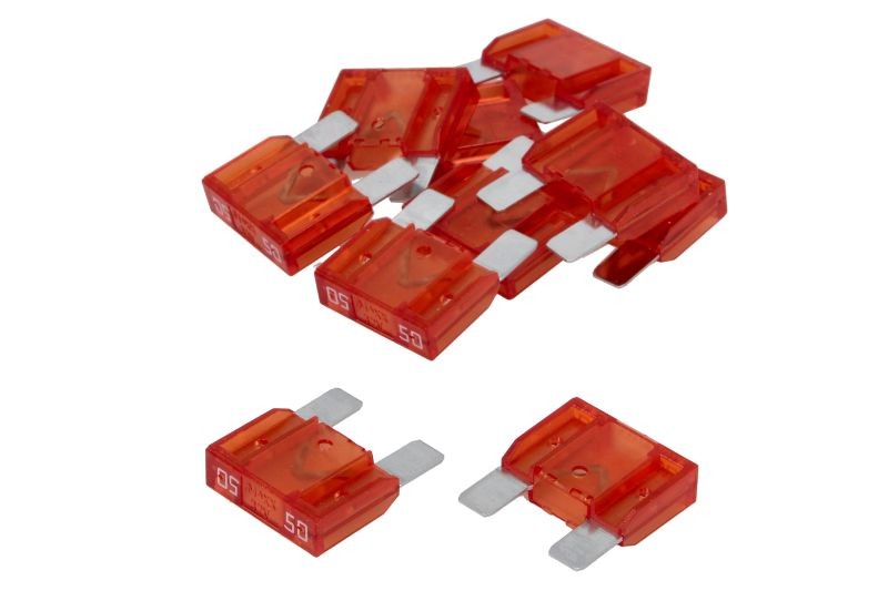Fits DRESSELHAUS 4640/000/55 50 Fuse 50A 10 pcs Fuse, current rate: 50 A, colou