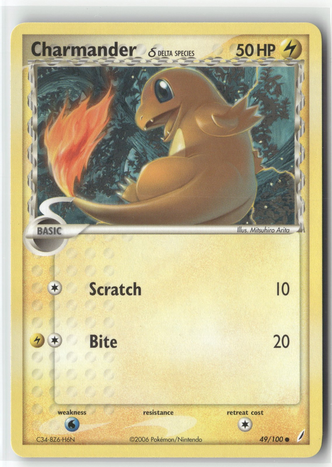Charmander (Delta Species) Common Crystal Guardians 49/100 NM