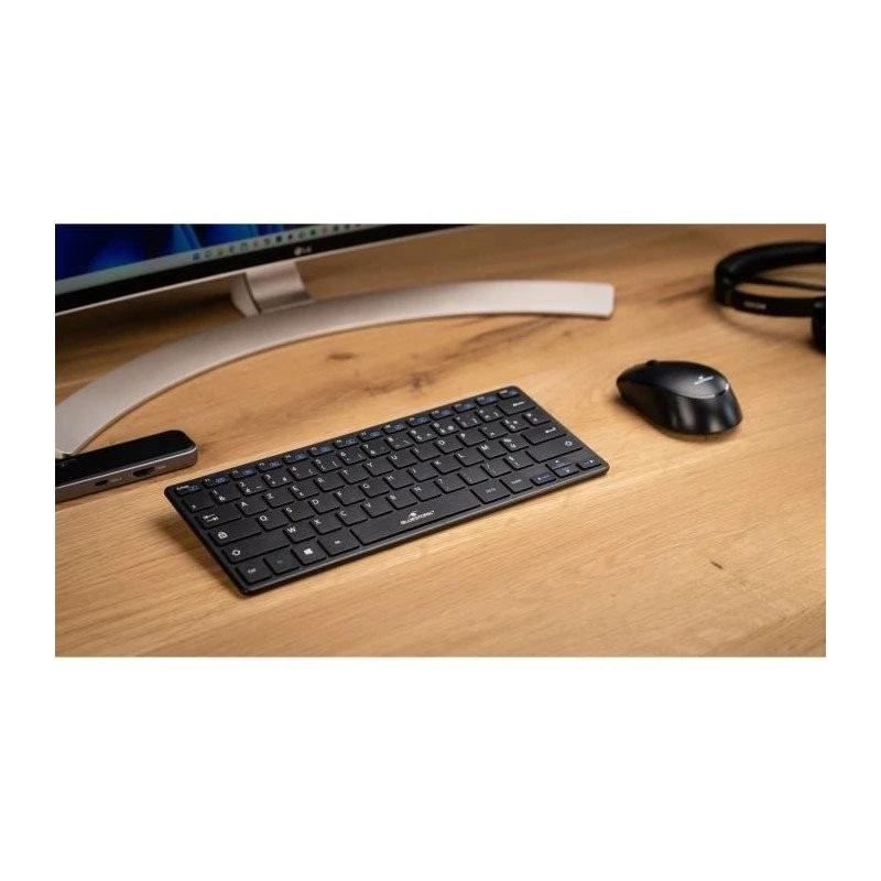 Pack Clavier et souris sans fil - BLUESTORK - PACK-MINI/FR - Ultra compact - Noi - Photo 4/4
