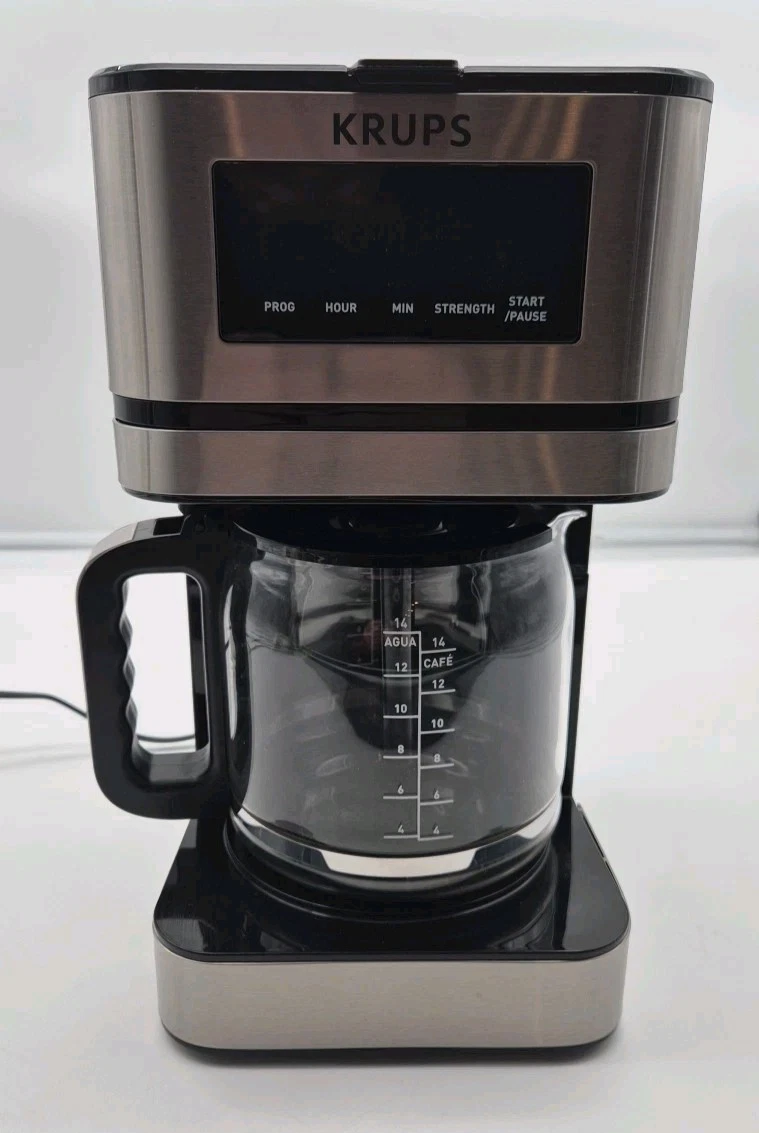 Krups Simply Brew Stainless Steel and Thermal Carafe Drip Coffee Maker 12 Cup...