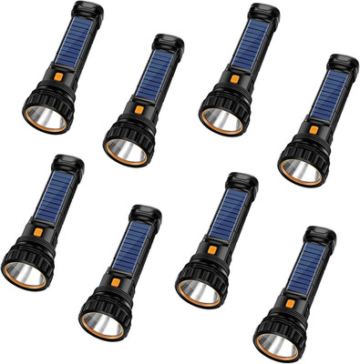 Solar/Rechargeable Multi Function 1000 Lumens LED Flashlight, with Emergency Str