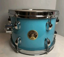Vintage Tama Club Jam Tom Drum Aqua Blue 10.5" X8" W Remo Empire Drumhead Taiwan