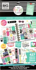 Happy Planner QUOTES 427 Pieces BRAND NEW 30 Pages of Stickers