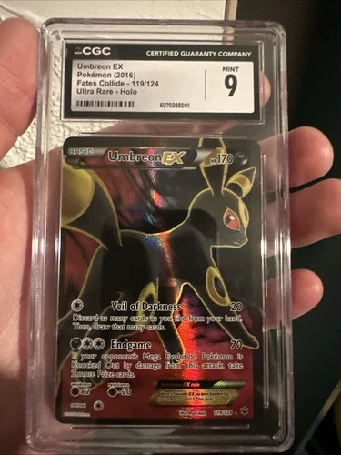 Umbreon EX #119 Full Art 2016 Pokemon XY Fates Collide MINT  Graded CGC 9