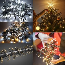 Christmas Fairy Lights 480-1920 LED Cluster Indoor Outdoor Tree Home Xmas Decor