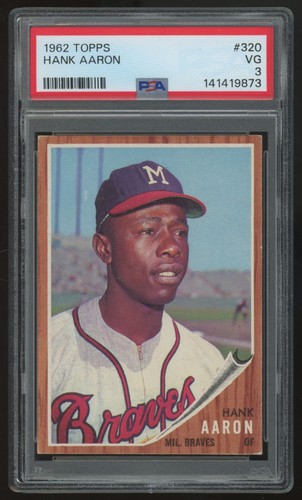 1962 Topps Hank Aaron #320 PSA 3
