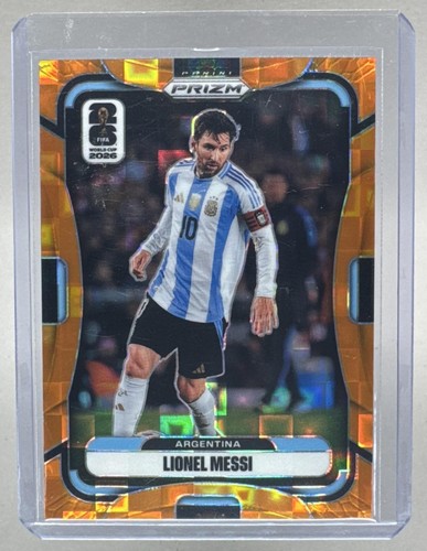 Lionel Messi 2026 Panini Prizm World Cup #10 Orange Pandora /215