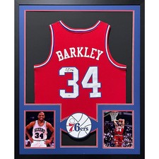 Charles Barkley Framed Signed Jersey PSA/DNA Autographed 76ers Philadelphia