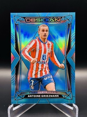 2024-25 Panini Obsidian - Antoine Griezmann /15 - Neon Blue Flood 15/15 #28