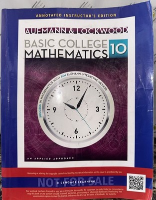 Basic College Mathematics 10: Aufmann & Lockwood -Annotated Instructor s Edition