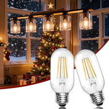Dimmable Vintage E26 6W LED Edison Bulbs 60W Equivalent 600 Lumens 2700K Warm Wh