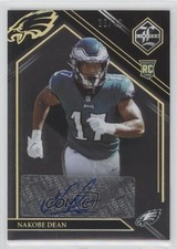 2022 Panini Limited Rookie Auto Gold Spotlight 36/49 Nakobe Dean #191 Auto 0us8
