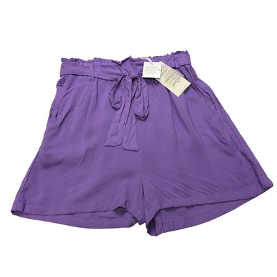 Short Femme XS Fresh Made Violet 100% Viscose Fluide Neuf avec Étiquette - Photo 1/4