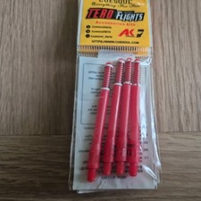 Cuesoul Tero System Dart Stems Shafts Standard AK7 + 3H53 Set of 4 Red