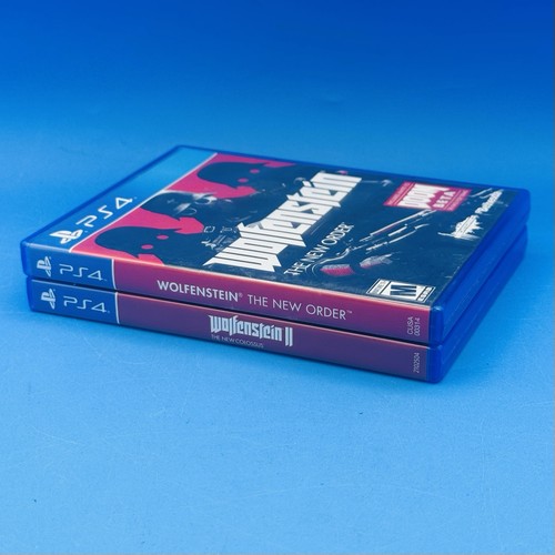 Wolfenstein Playstation 4 Bundle New Order & New Colossus Complete CIB - Tested