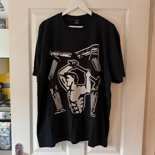 Obey Graphic Print T-Shirt Black Olympus Short Sleeve Relaxed XL