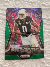 2025 Panini Prizm - Prizmatic Larry Fitzgerald #14 Green Ice Prizm