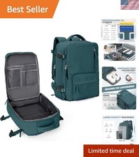 Large Travel Backpack Carry on Flight Approved Laptop Work Business Backpack ...