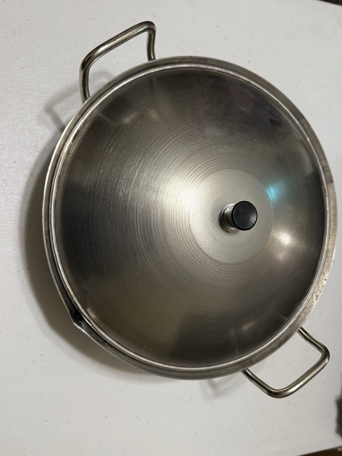Vintage Pier 1 Stainless Steel Wok Set 3 Piece Pot Lid Stand 574-808
Opens in a new window or tab