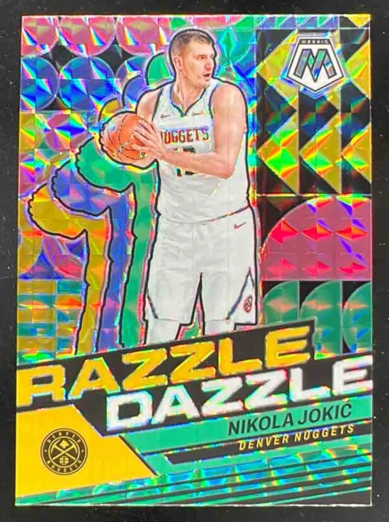 2023-24 Panini Mosaic Razzle Dazzle #3 Nikola Jokic